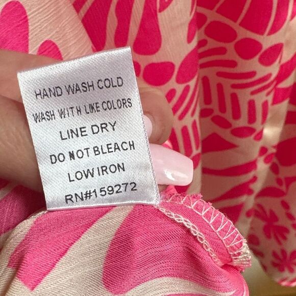 GCG Pink Floral Women's Tunic Top - Picture 4 of 7